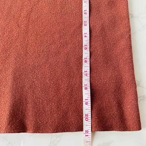 Abbott Elementary Womens Rust Mock Neck Cozy Sweater Vest | Large - Picture 7 of 7